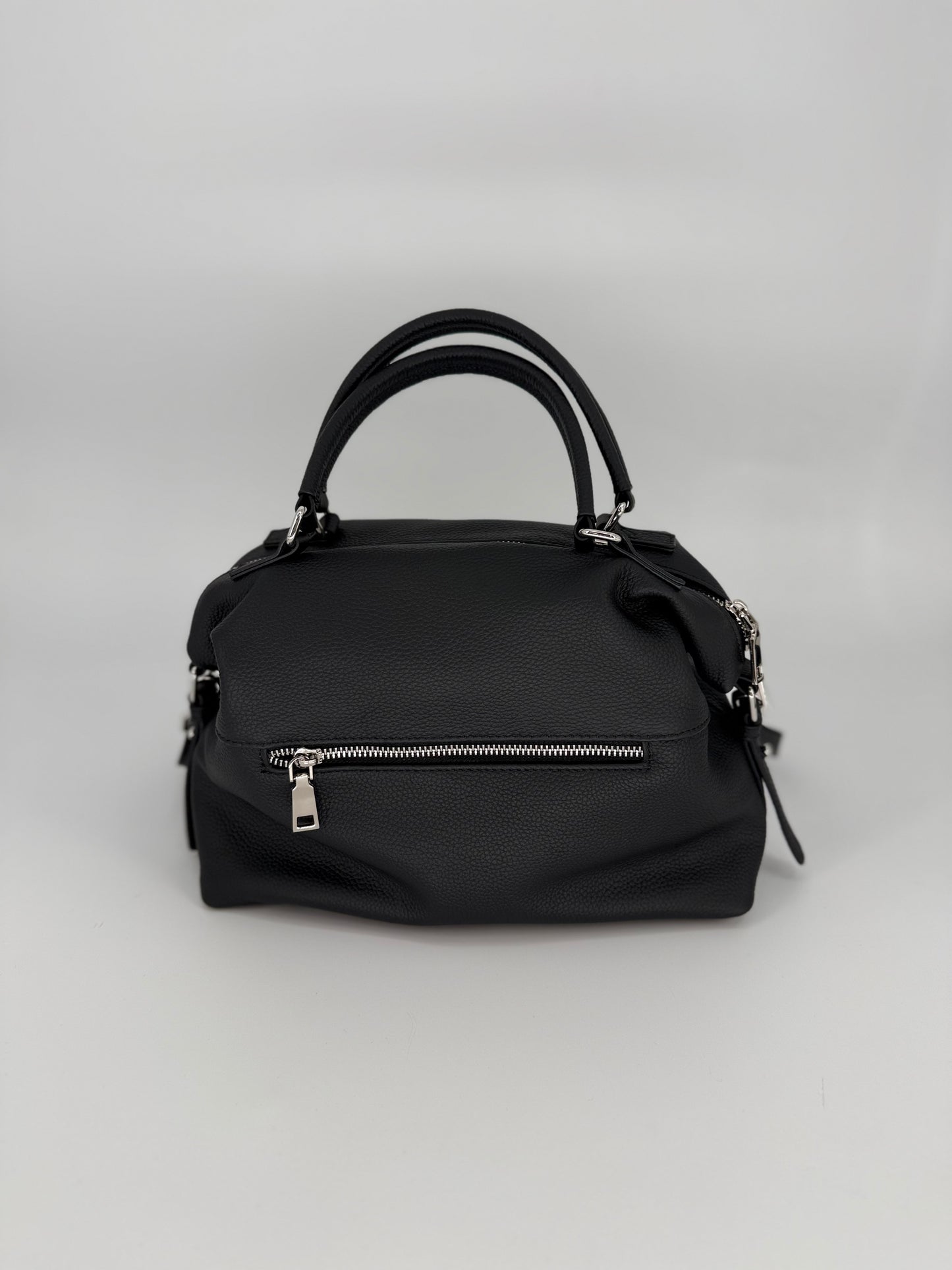 MUST BUY【088】レザー 2WAY ジップ バック (ショルダー可)